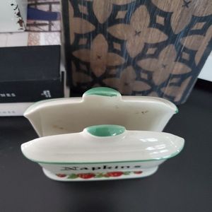 Vintage Dining - Vintage Antique Strawberry Napkin Holder Japan Vintage Dining - Vintage Antique Strawberry Napkin Holder Japan